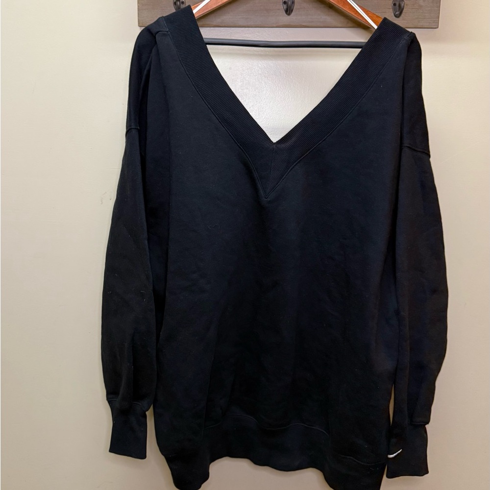 Nike Black V-Neck Sweatshirt